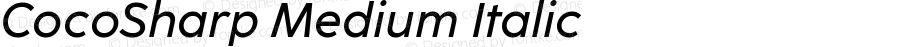 CocoSharp Medium Italic