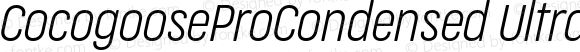 CocogooseProCondensed UltraLtItalic