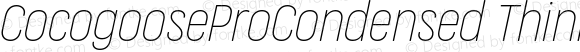 CocogooseProCondensed ThinItalic