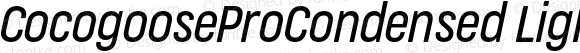 CocogooseProCondensed LightItalic