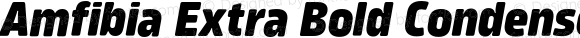 Amfibia Extra Bold Condensed Italic