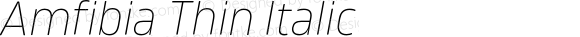 Amfibia Thin Italic