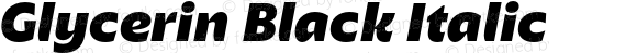 Glycerin Black Italic