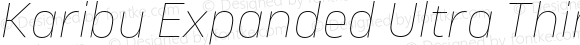 Karibu Expanded Ultra Thin Italic