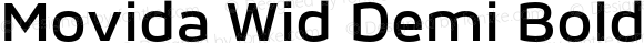 Movida Wid Demi Bold Version 1.000;Glyphs 3.1.2 (3151)