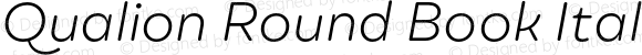 Qualion Round Book Italic