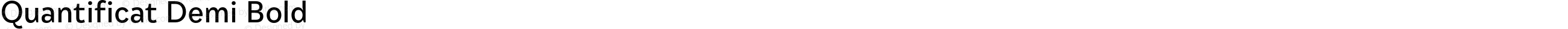 Quantificat Demi Bold