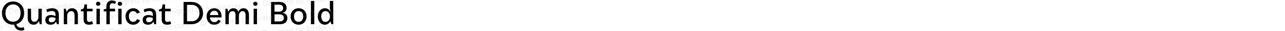 Quantificat Demi Bold