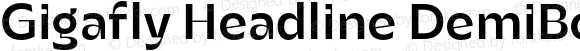 Gigafly Headline DemiBold
