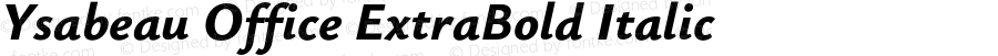 Ysabeau Office ExtraBold Italic