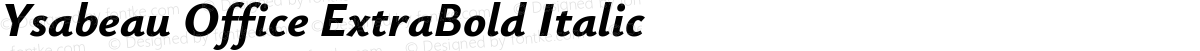 Ysabeau Office ExtraBold Italic