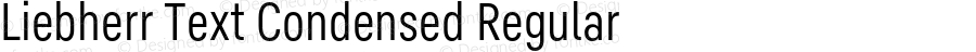 Liebherr Text Condensed Regular