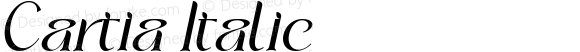 Cartia Italic