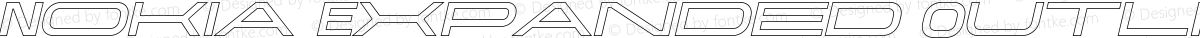 Nokia Expanded Outline Italic Semi Bold