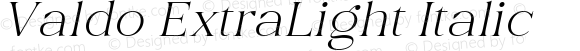 Valdo-ExtraLightItalic