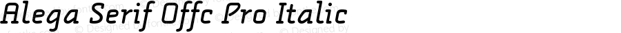 Alega Serif Offc Pro Italic