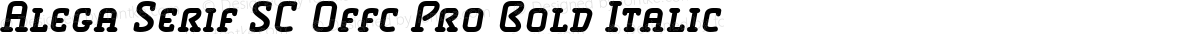 Alega Serif SC Offc Pro Bold Italic