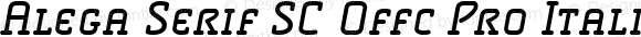 Alega Serif SC Offc Pro Italic