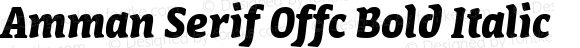 Amman Serif Offc Bold Italic