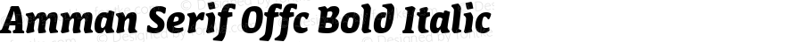 Amman Serif Offc Bold Italic Version 7.504; 2010; Build 1020