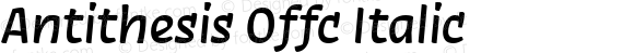 Antithesis Offc Italic