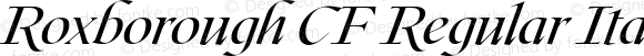 Roxborough CF Regular Italic