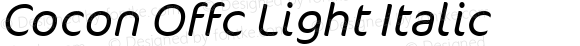 Cocon Offc Light Italic