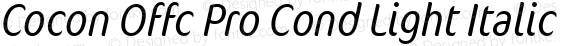Cocon Offc Pro Cond Light Italic