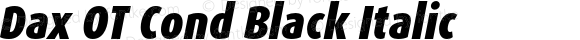 Dax OT Cond Black Italic