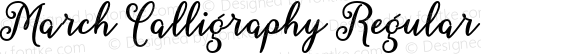 March Calligraphy Regular