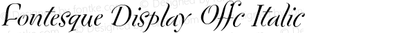 Fontesque Display Offc Italic
