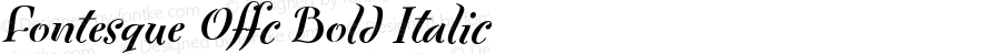 Fontesque Offc Bold Italic