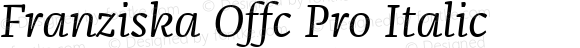 Franziska Offc Pro Italic