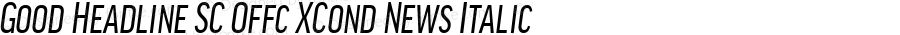 Good Head SC Offc XCond News Italic