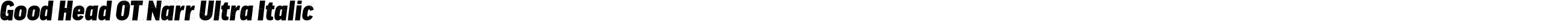 Good Head OT Narr Ultra Italic