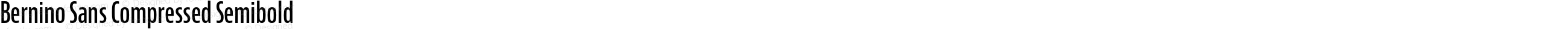 Bernino Sans Compressed Semibold