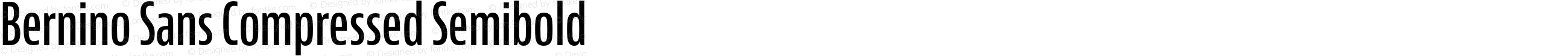 Bernino Sans Compressed Semibold