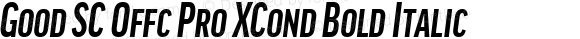 Good SC Offc Pro XCond Bold Italic
