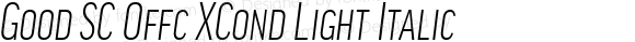 Good SC Offc XCond Light Italic