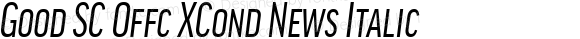 Good SC Offc XCond News Italic