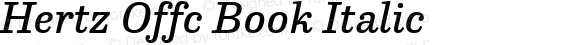 Hertz Offc Book Italic