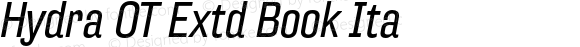 HydraOT-ExtdBookItalic