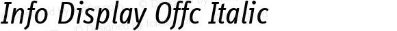 Info Display Offc Italic