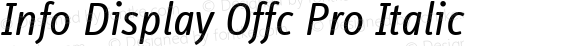 Info Display Offc Pro Italic