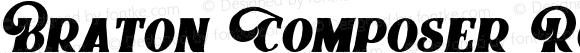 Braton Composer Rough Italic