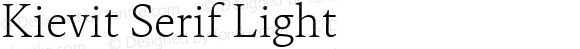 Kievit Serif Light