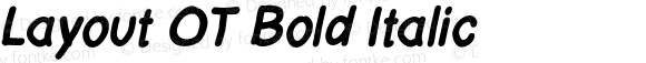 Layout OT Bold Italic