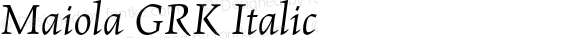 Maiola GRK Italic