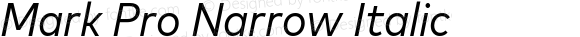 Mark Pro Narrow Italic