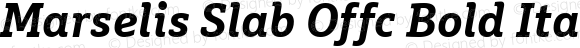 Marselis Slab Offc Bold Italic